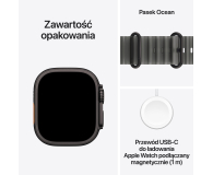 Apple Watch Ultra 4/Czarny Tytan/Półprzezroczysta czerń Ocean - 1594116 - zdjęcie 7